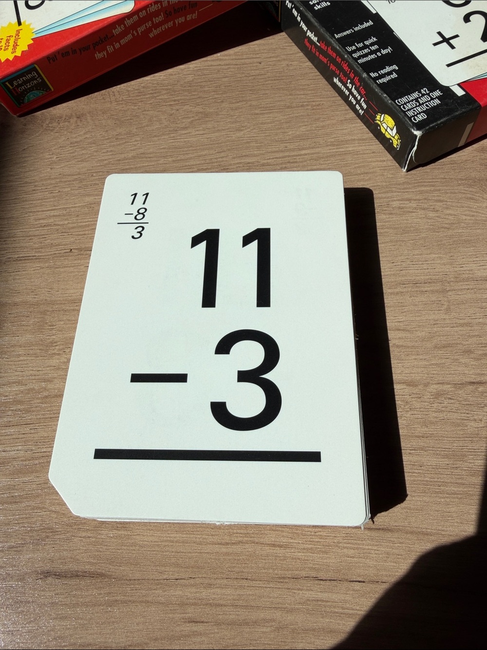 Subtraction & Addition Flash Cards - Picture 3 of 4